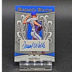 David Wells 17/99 2024 Crusade Majestic Marks Silver Auto Toronto Blue Jay Star